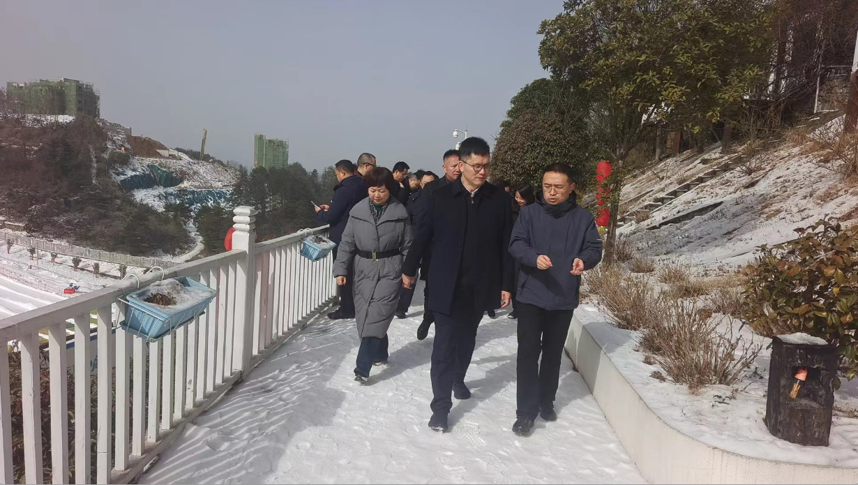 今日四川·肆季文旅集团：朝天区委书记郭祖炎，区委副书记、代区长李磊带领相关部门在曾家山滑雪场调研冰雪产业。